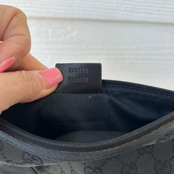 Gucci Black Monogram Pouch - Picture 2 of 4